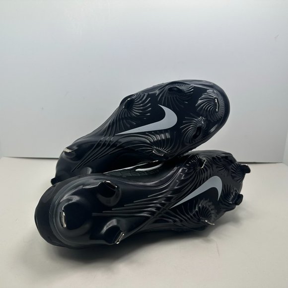 New Men's Nike Alpha Huarache NXT Black Metal Baseball Cleats DJ6517-010 - Picture 7 of 11